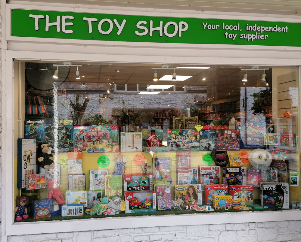 The exterior of a toy shop