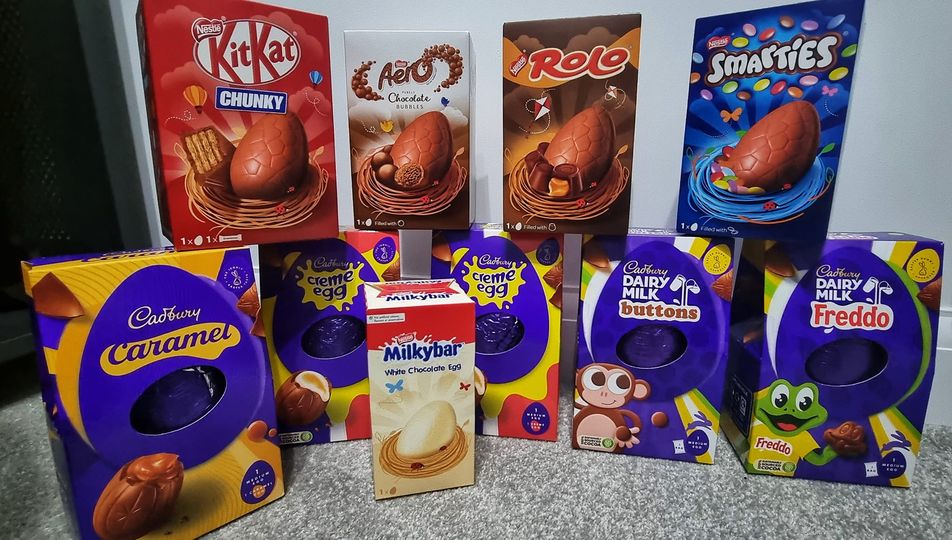 A selection of Easter eggs