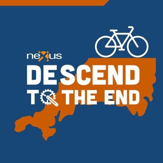 A cycle challenge poster descend to the end